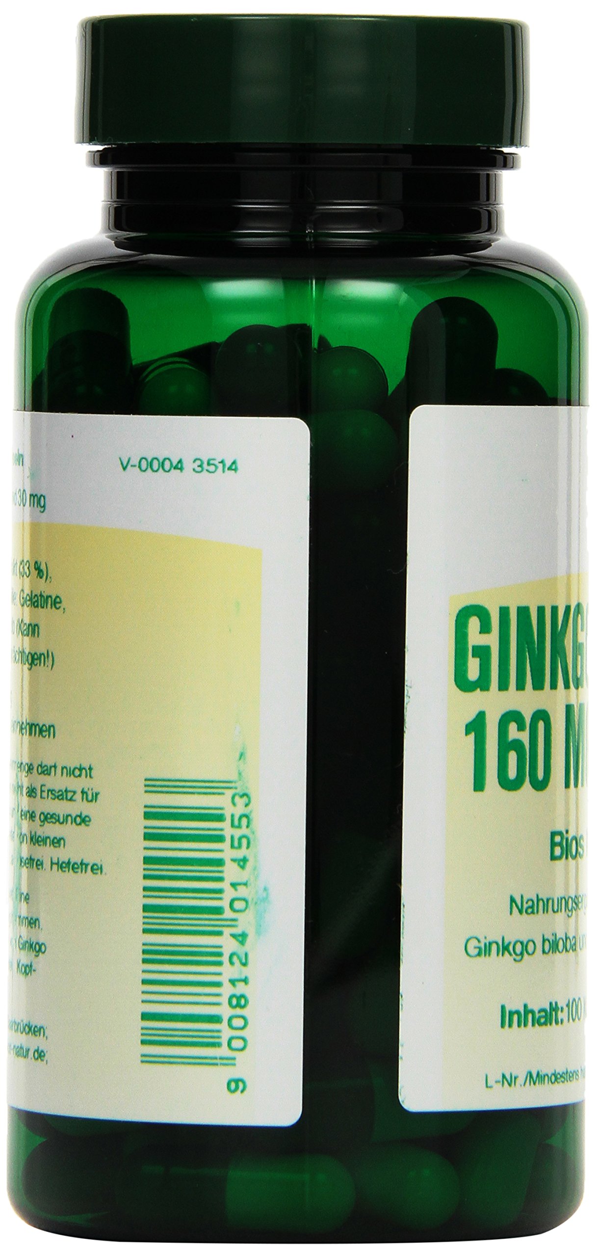 Bios Ginkgo Biloba 160 mg und Q-10, 100 Kapseln, 1er Pack (1 x 48 g)