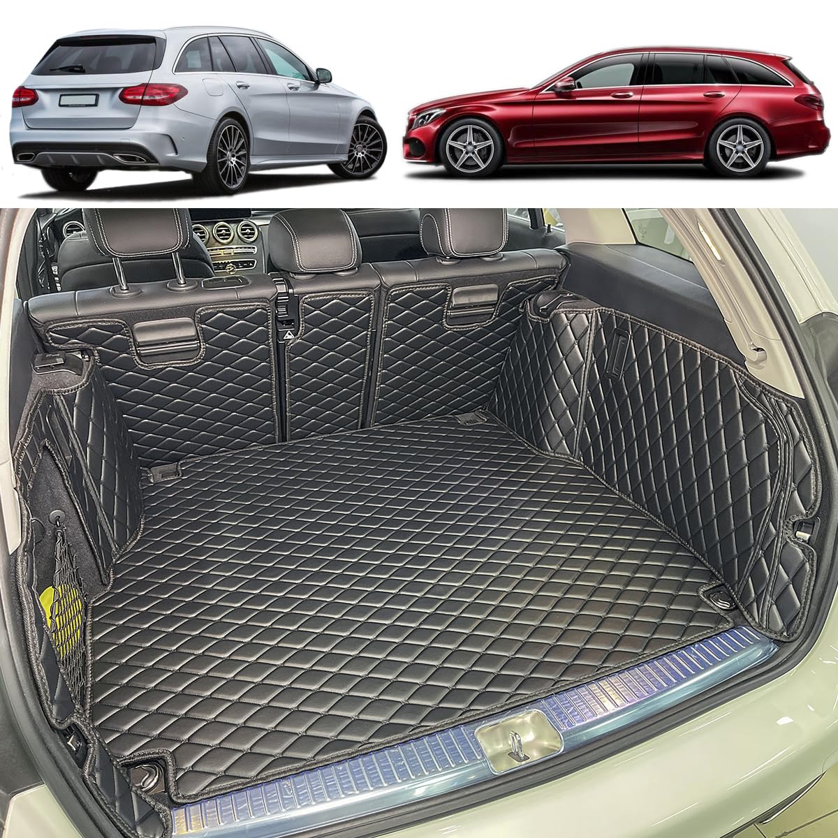 Premium kofferbakmat voor Mercedes W205 C-klasse sedan