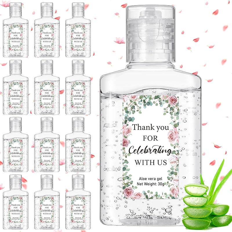 Gel de Aloe Vera Dansib, Floral, Pacote com 12 unidades