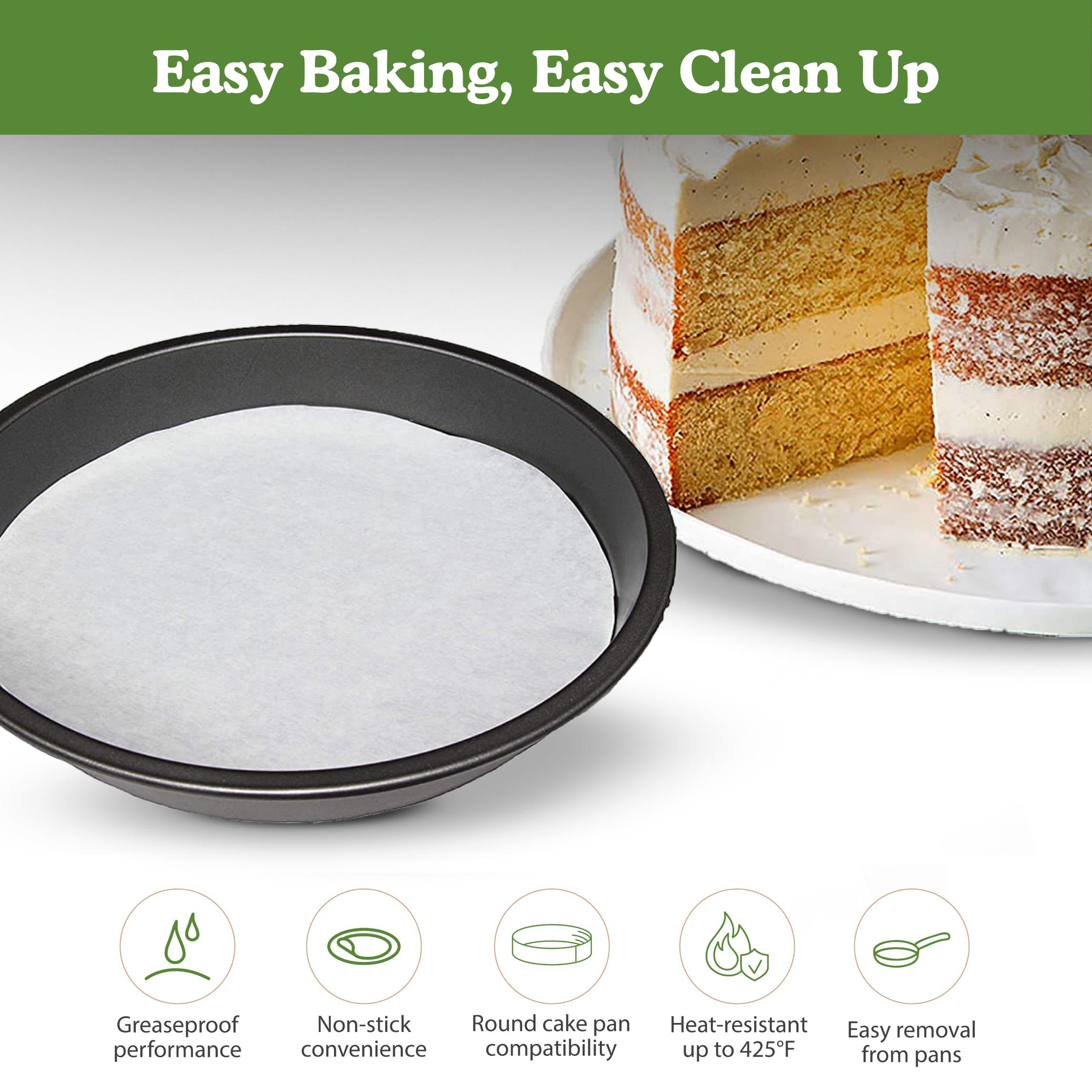 Regency Wraps RW128 Zestaw 1000 arkuszy papieru do opatrunków Round Cake White 10 cali
