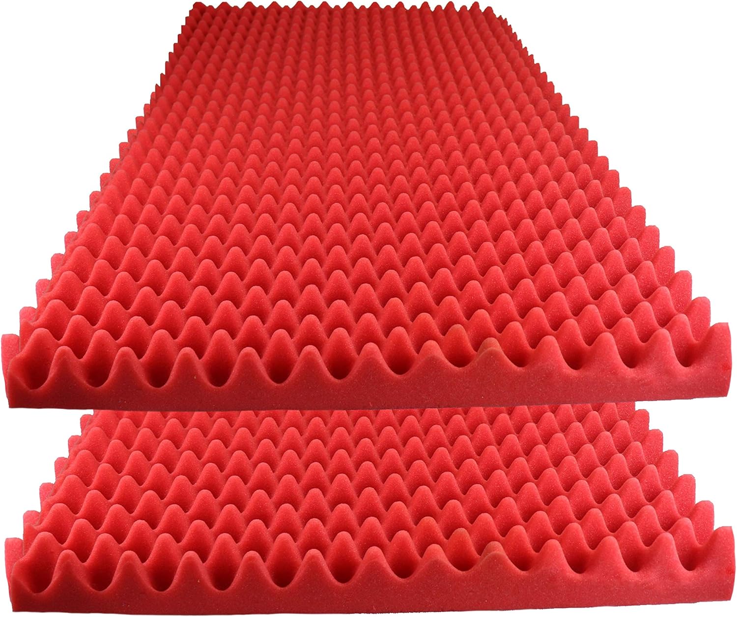 Foamily Red Acoustic Foam Egg Crate Panel Studio Foam Wall