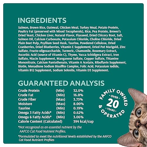 Miniatura 5 de OPtimeal Skin & Sensitive Stomach - Comida para gatos con orgullo ucraniano, receta seca para piel y apoyo digestivo, sabrosa comida seca para gatos