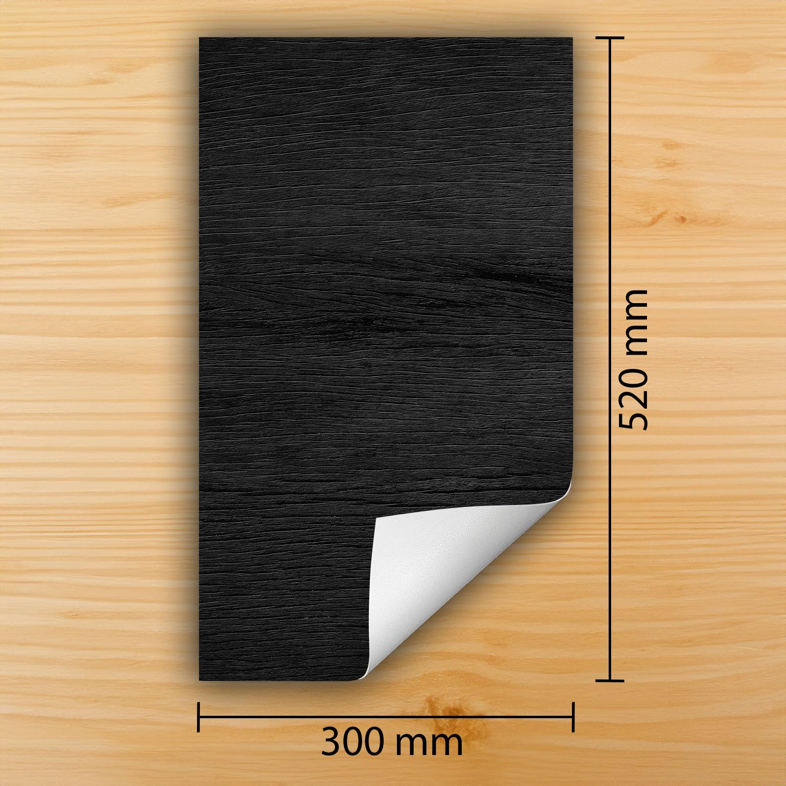 Copertura Tappetino Piano Induzione 30x52 cm Cucina Coprifornelli Protezione per Piano Induzione - nero - legno