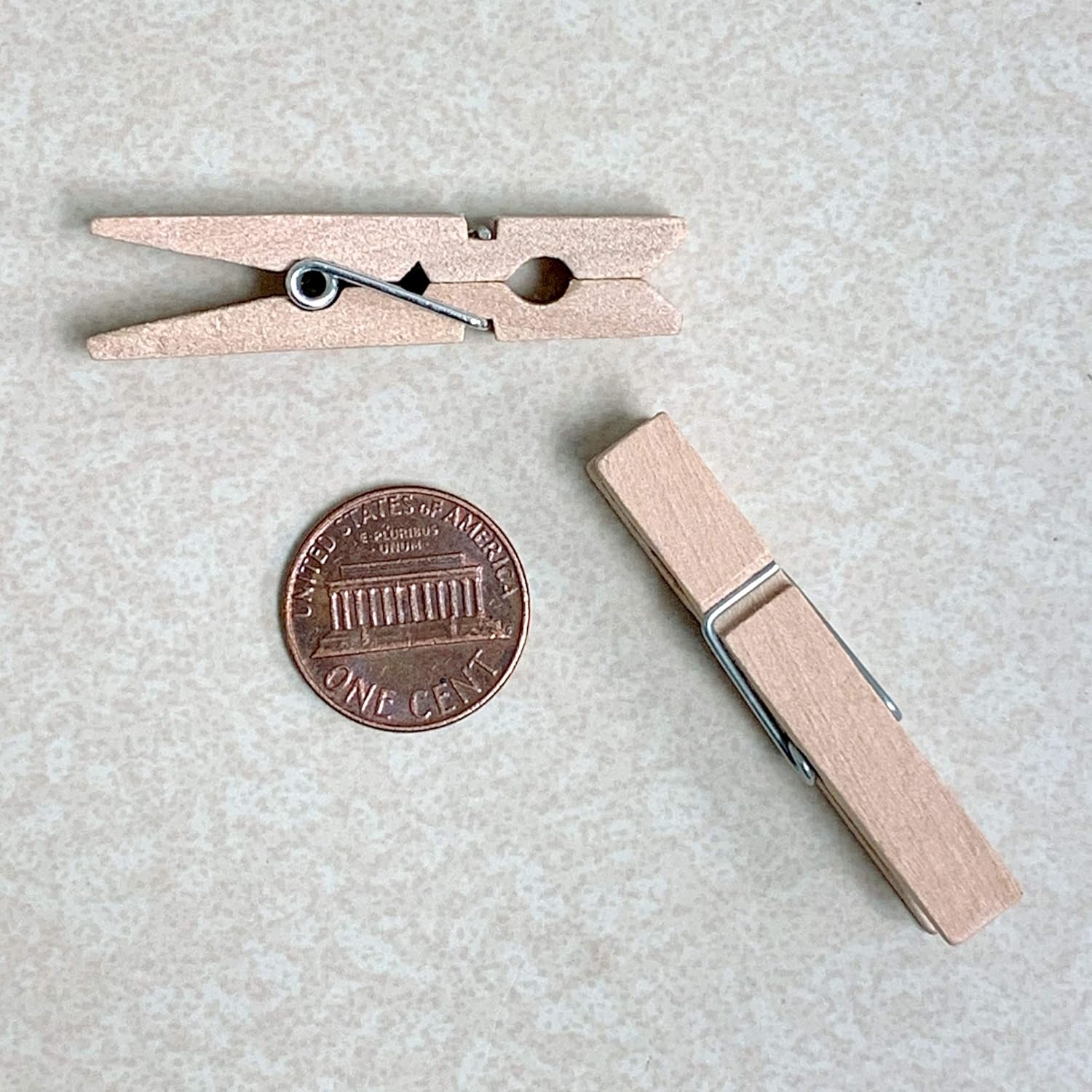 Wood Clothes Pin Clips- 45mm (1,000 Pack)