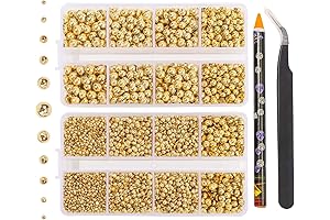 Gold Resin Flat Back Pearls Rhinestones for Nail Art