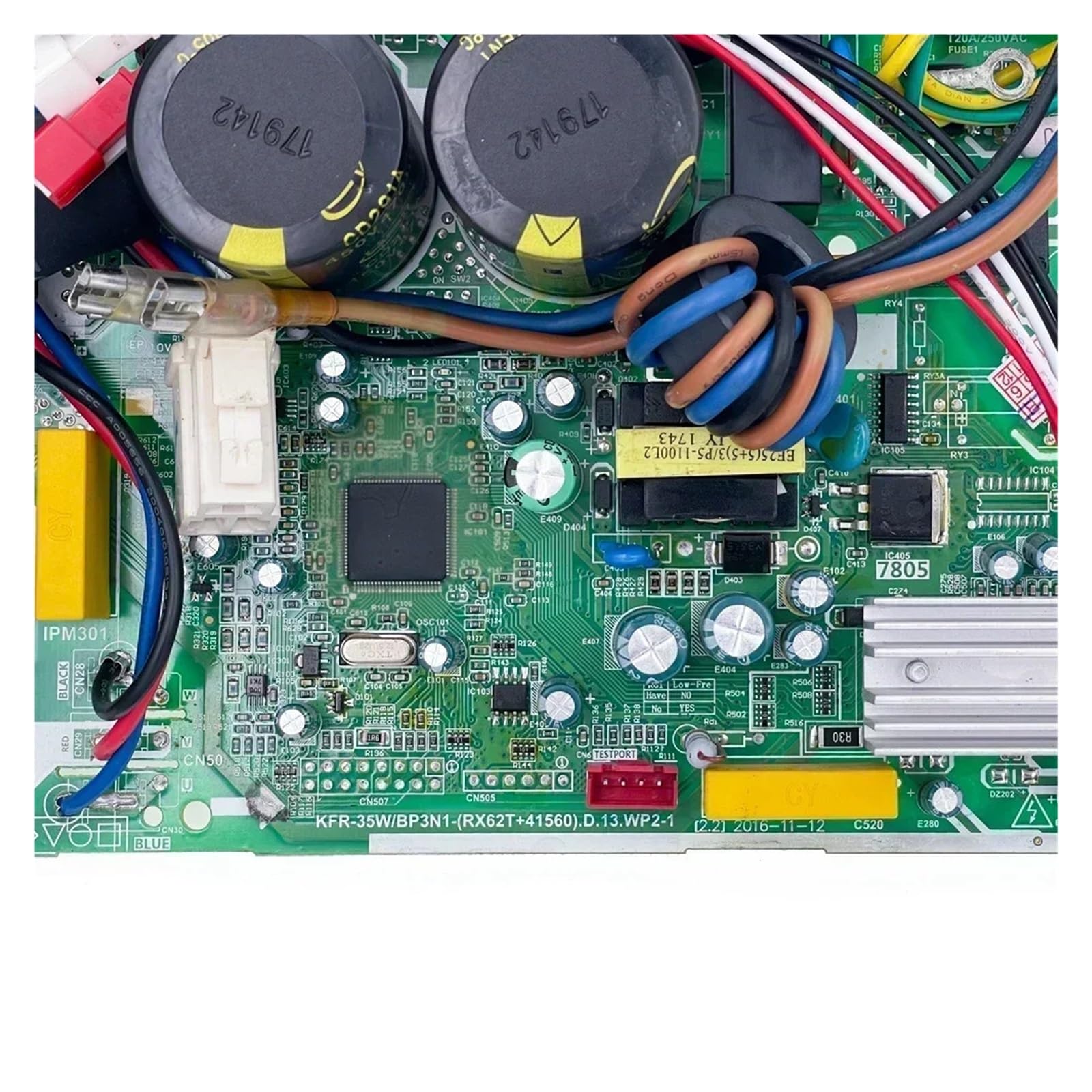 Piezas de acondicionamiento de PCB del circuito de aire acondicionado | KFR-35W/BP3N1-(RX62T+41560).D.13.WP2-1 17122000002718 Tablero de control, Compatible con Midea,(Original Model)