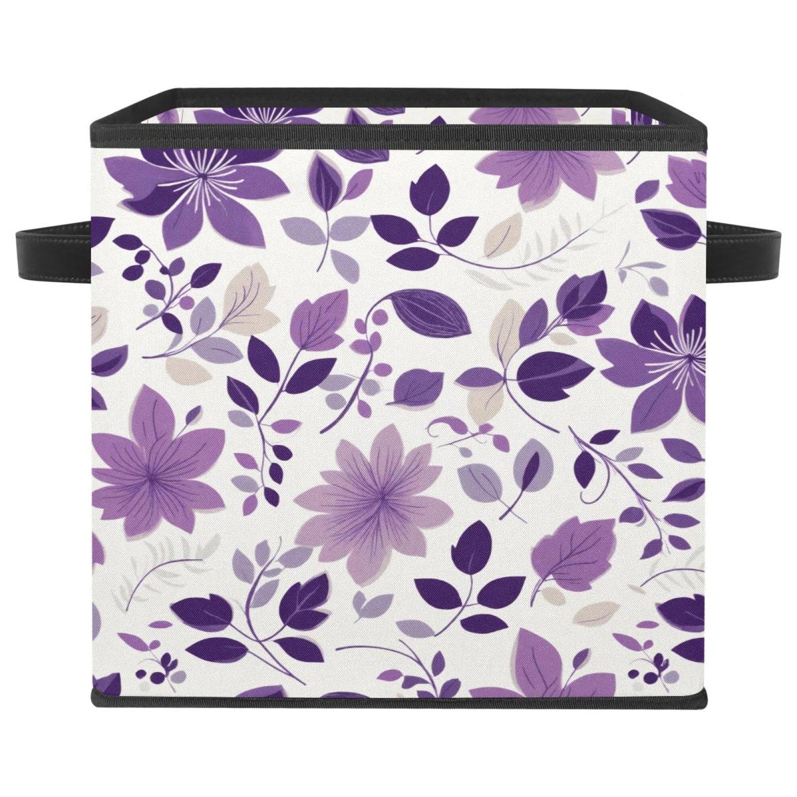 Boîte de rangement en tissu de qualité supérieure et poignées cuir