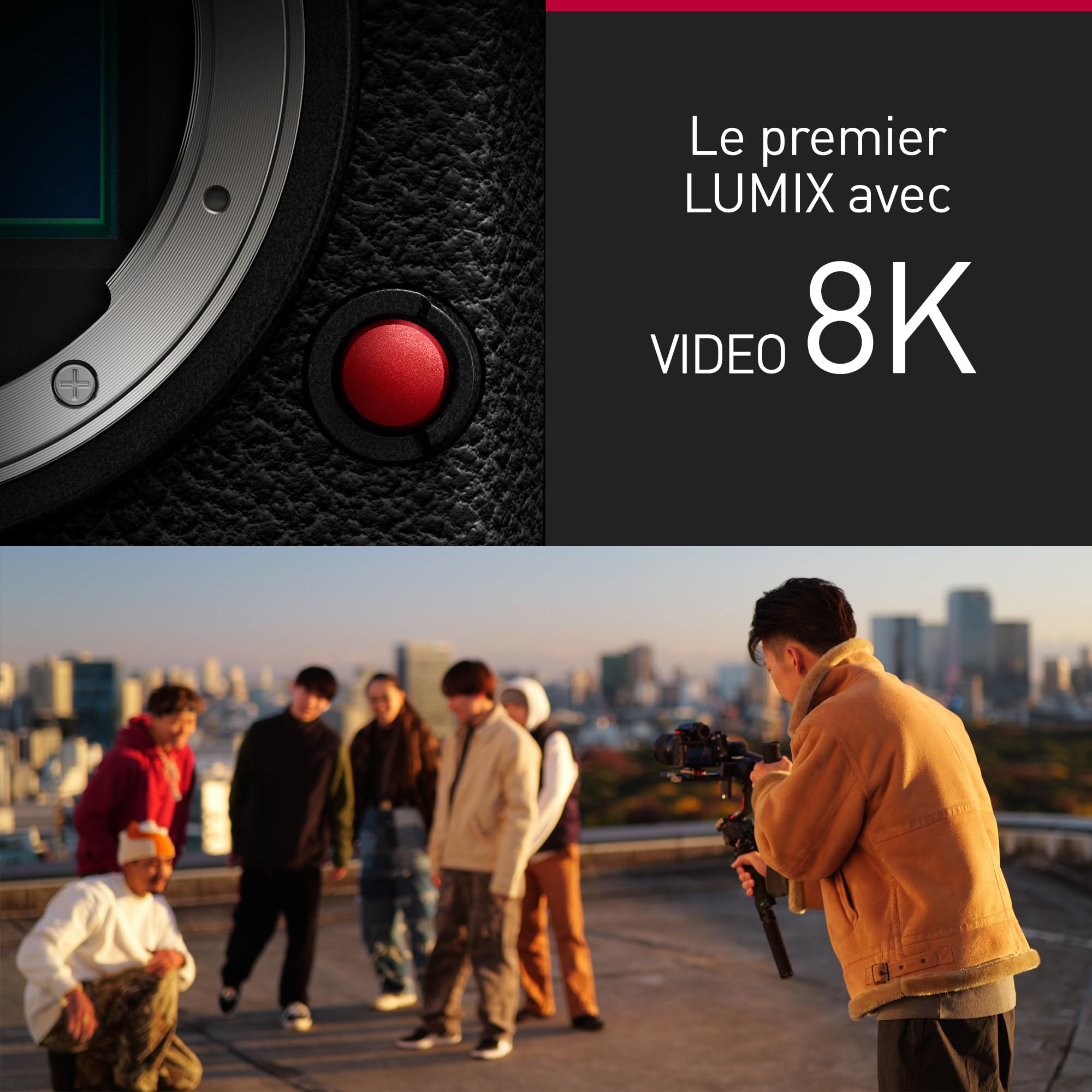 Panasonic LUMIX S1RII Appareil Photo Hybride avec Objectif 24-105mm F4, Capteur Plein Format 44,3MP, Vidéo 8K, AF Hybride à Détection de Phase, Double Stabilisateur, Audio 32-bit - Kit Complet