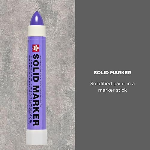 Miniatura 23 de Marcador de pintura solidificada Solid Marker de Sakura, de 14 a 392 grados Fahrenheit, Negro, 1 Negro (Black Paint),Azul (Blue Paint),Pintura