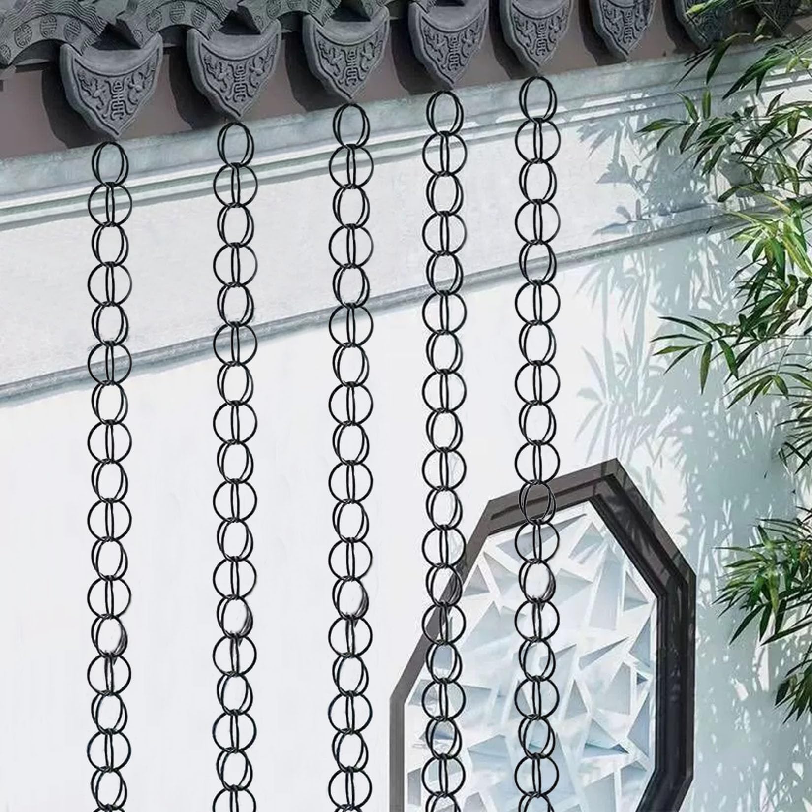 Catena Antipioggia per Grondaie in Alluminio 2.6m per Esterni Decorazione