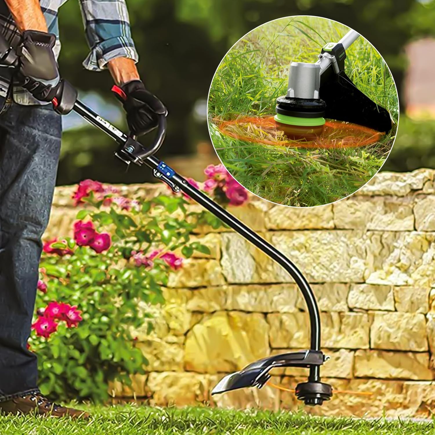 0.155 Inch Round String Trimmer Line,3-Pound 0.155-Inch by 280-Foot Orange Nylon Weed Wacker String,Commercial Heavy Duty Weedeater Line Fit for E GO,H Art,R yobi,S hindaiwa,S tihl