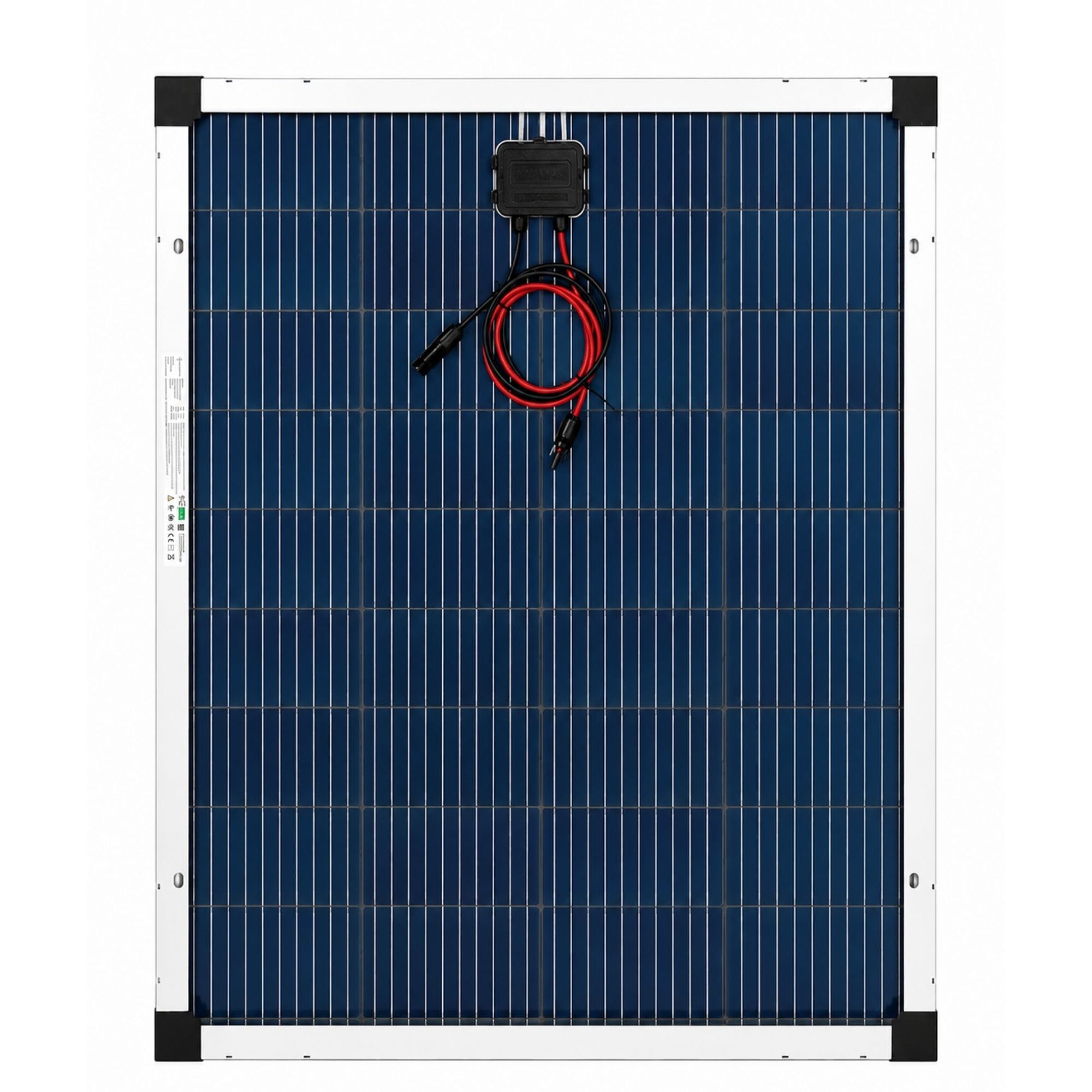 SOLARTRONICS Solarpanel 130W Monokristallin Bifazial Schwarz Silber | Glas-Glas 890 x 770 x 35 mm 7,05 kg 6,31 A