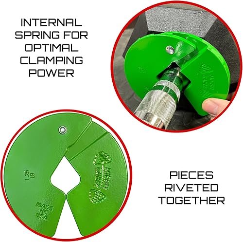 Miniatura 4 de Micro Gainz - Mancuerna fraccionaria de 1.25 libras, ideal para micro carga, (elegir color) 4 placas de peso fraccionadas, diseñadas para