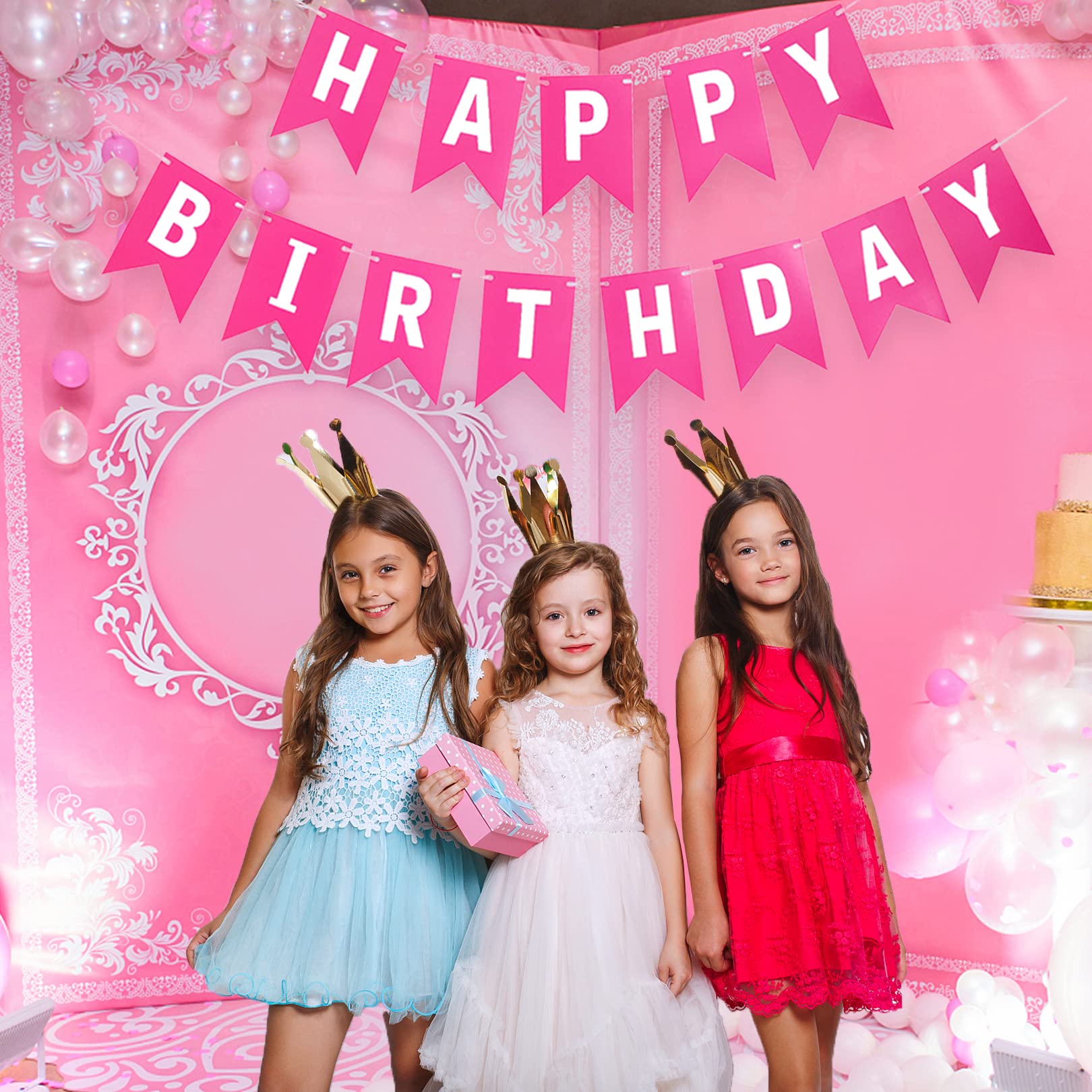 ageha♡k様✶⋆確認用ページ バースデーガーランド（ネーム含む） Amazon.co.jp: JANSONG HAPPY BIRTHDAYバナー ローズピンク 白文字
