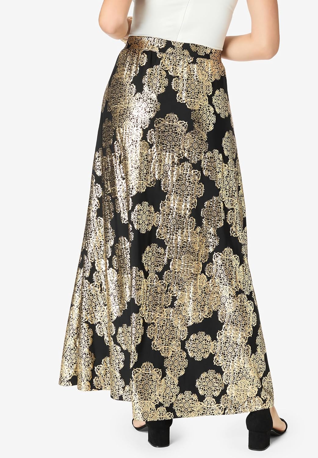 Roaman's Women's Plus Size Ultrasmooth Fabric Maxi Skirt