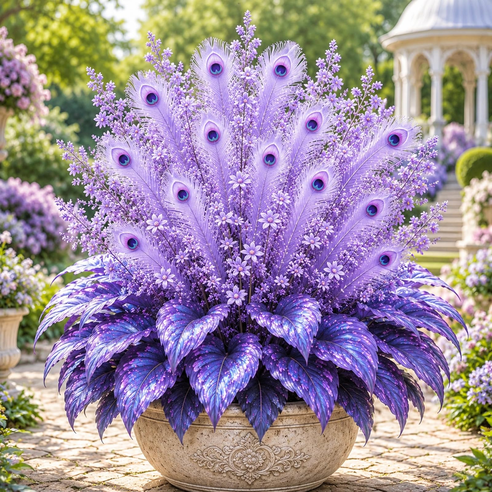Peacock Flame Perennial-Hosta Bulbs for Planting Now, Excellent Display Ready to Plant -Blooms Year After Year-8 Bulbs-E
