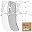 KeaBabies 3-Pack Organic Baby Swaddle Sleep Sacks - Swaddles for Newborns, Infant 3-6 Months, Baby Girls, Boys, Soft & Snug Newborn Sleep Sack, Nursery Swaddling Blankets (Nordic, L)