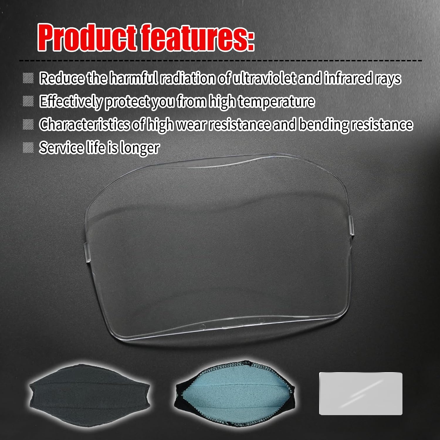 06-0201-20 Outside Lenses For 9100x Helmet,9100X Welding Starter Kit includes 5 Pack 06-0200-51 Outside Protection Plates & 2 inside protection plates and a sweatband.2.10" x 4.20" ADF Viewing Area