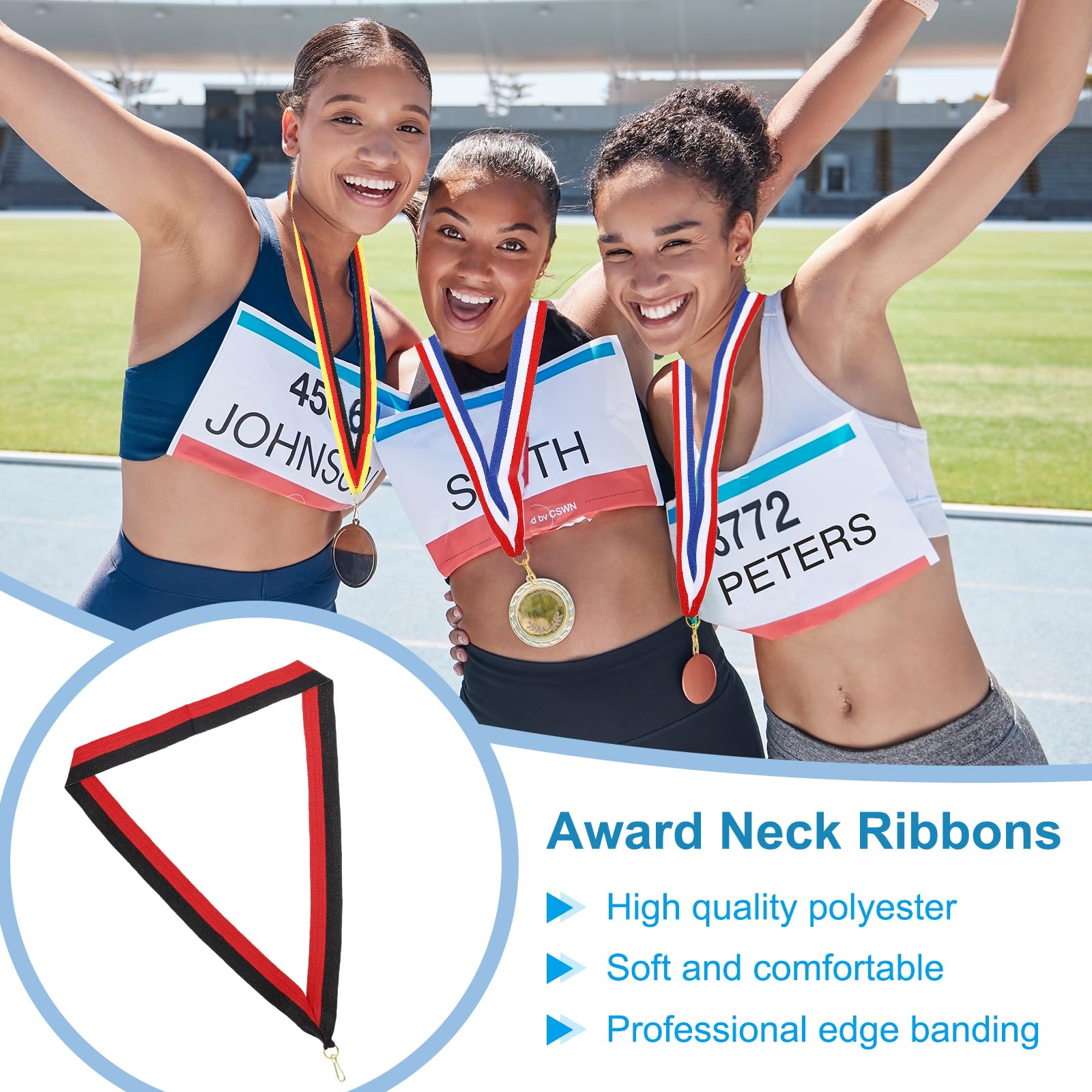 PATIKIL Award Neck Ribbons with Snap Clips - Image 3