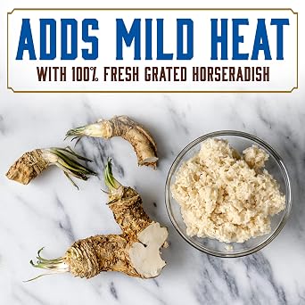 Beaver Brand Deli Horseradish Sauce, Creamy Mild Heat, 12 oz