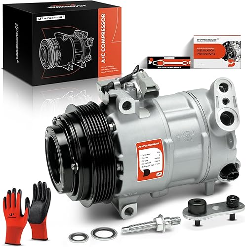 A-Premium Air Conditioner AC Compressor with Clutch Compatible with Dodge Dart 1.4L 2.0L 2.4L 2013-2016, Sedan, 6SBU16 Compressor