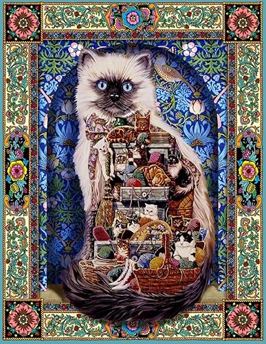 Miniatura 2 de Springbok Rompecabezas de 2 piezas de 500 piezas  Gatos en abundancia y Yesterdays Puzzle Valor Set  Hecho en los Estados Unidos con piezas únicas