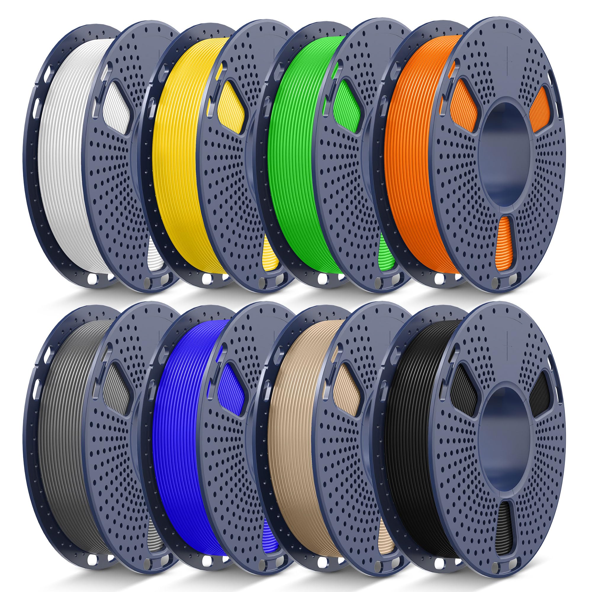 JAYO 8-Color PLA Plus 3D Printer Filament Bundle 1.75mm, 250g Mini Spools