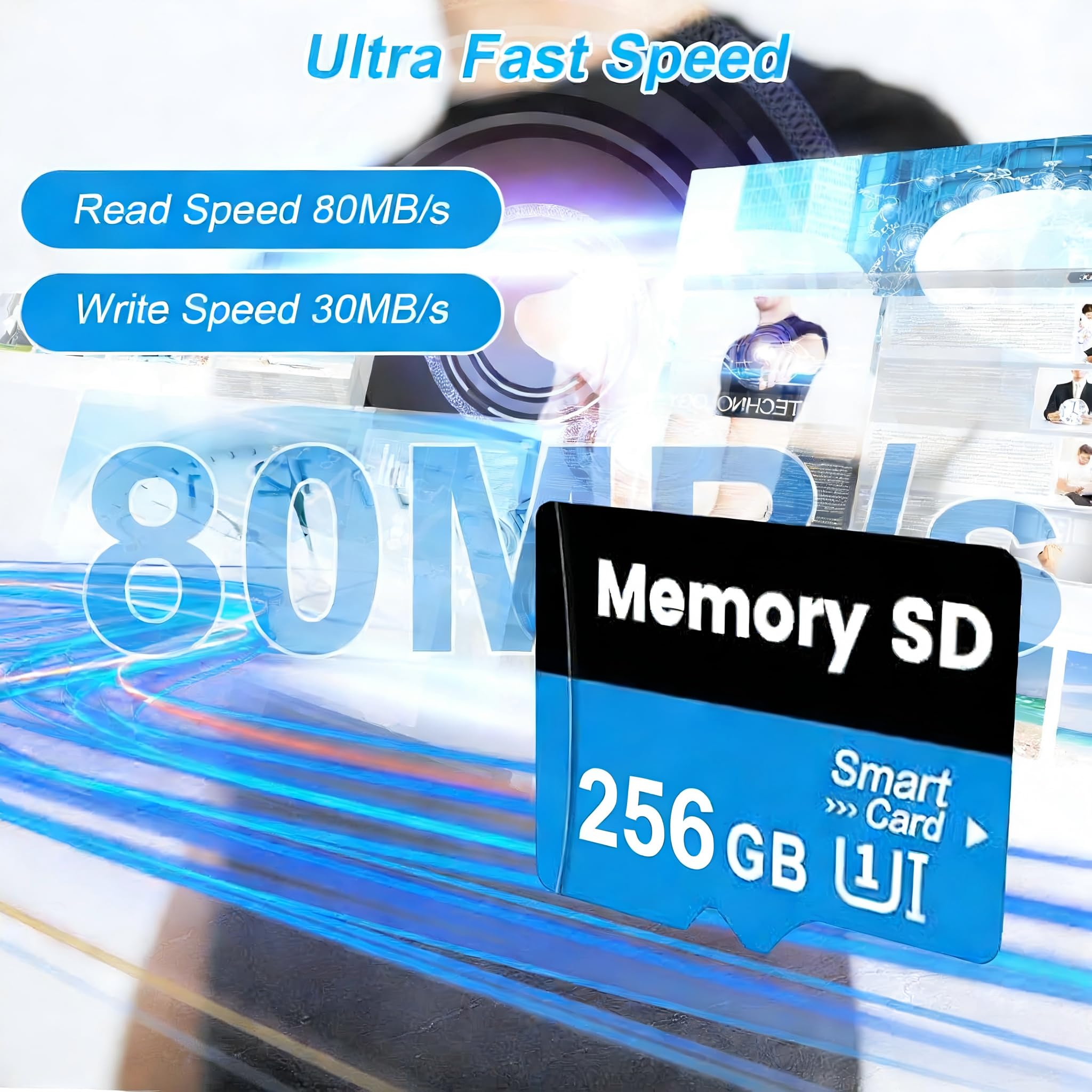 sylmim Scheda SD 512GB Grande Capacità SD Card Alta Velocità Memoria SD Mini Memory Card HD