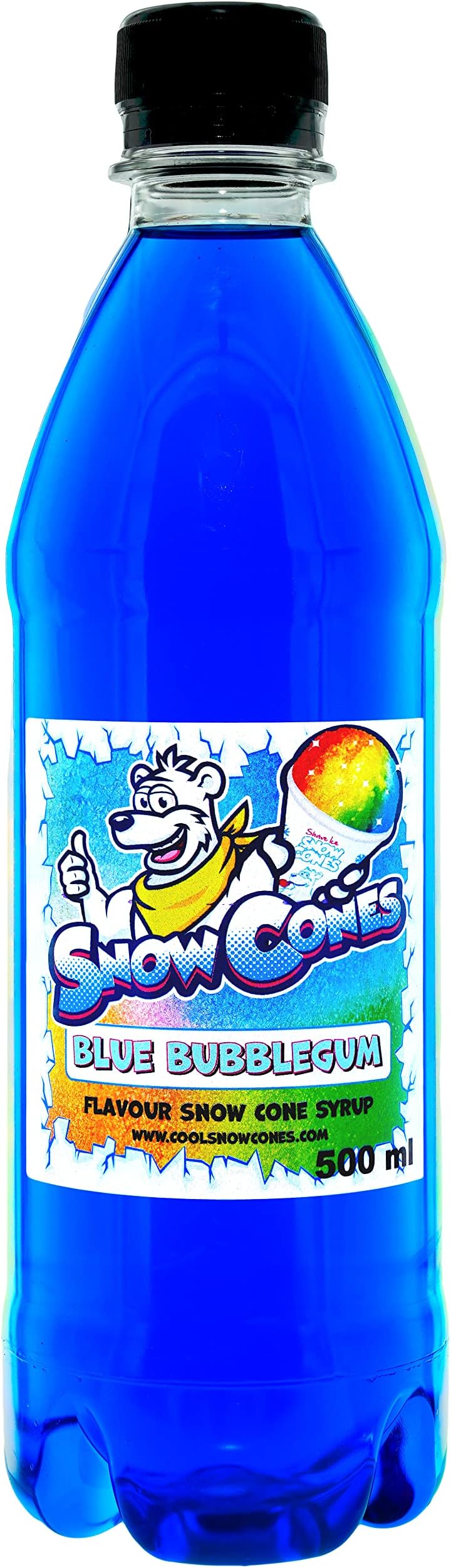 Slush | Snow Cone Syrup | Compatible with ALL Slush Puppy Machines | 500ml Bottles Pick Your Flavour (500ml, Blue Bubblegum)