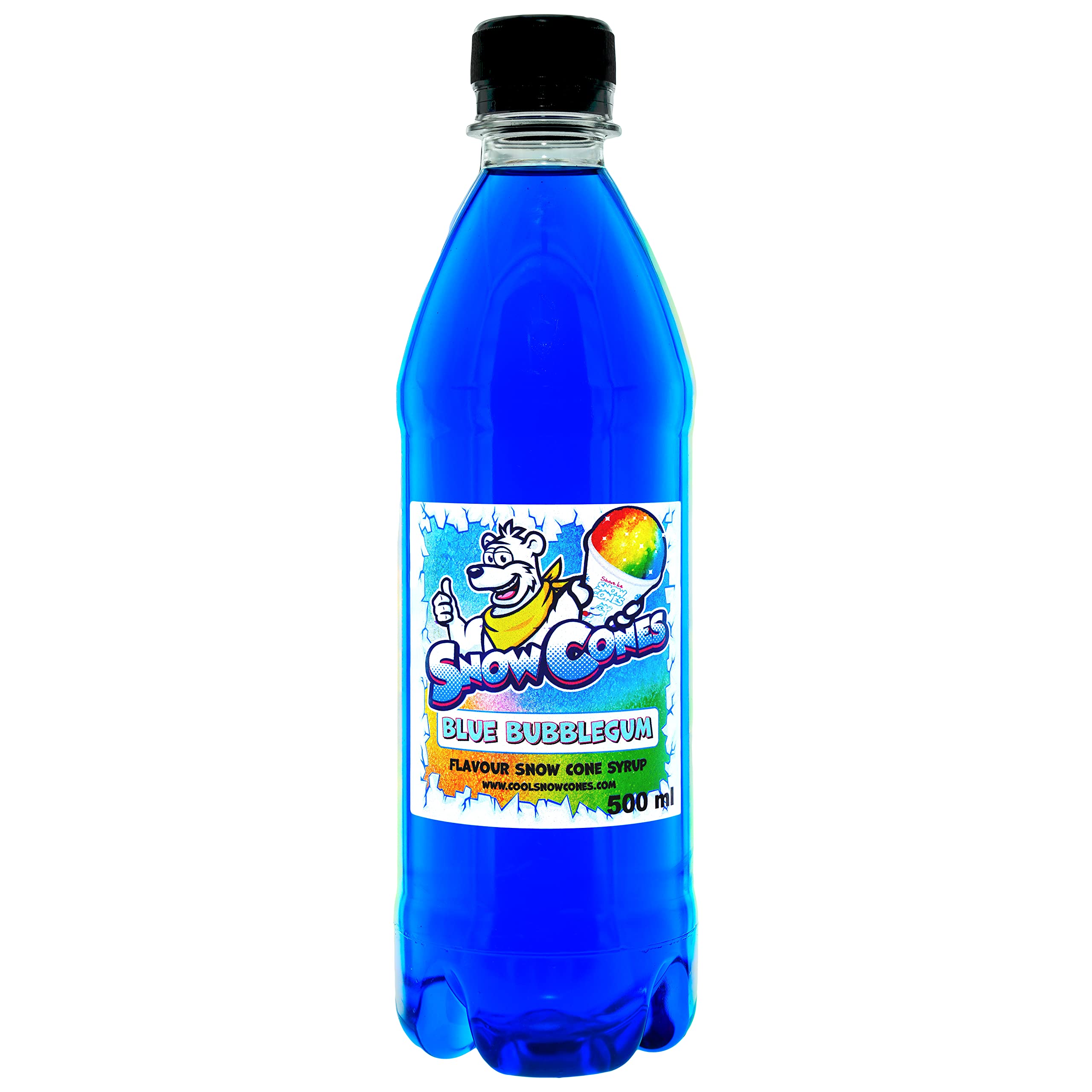 Slush | Snow Cone Syrup | Compatible with ALL Slush Puppy Machines | 500ml Bottles Pick Your Flavour (500ml, Blue Bubblegum)