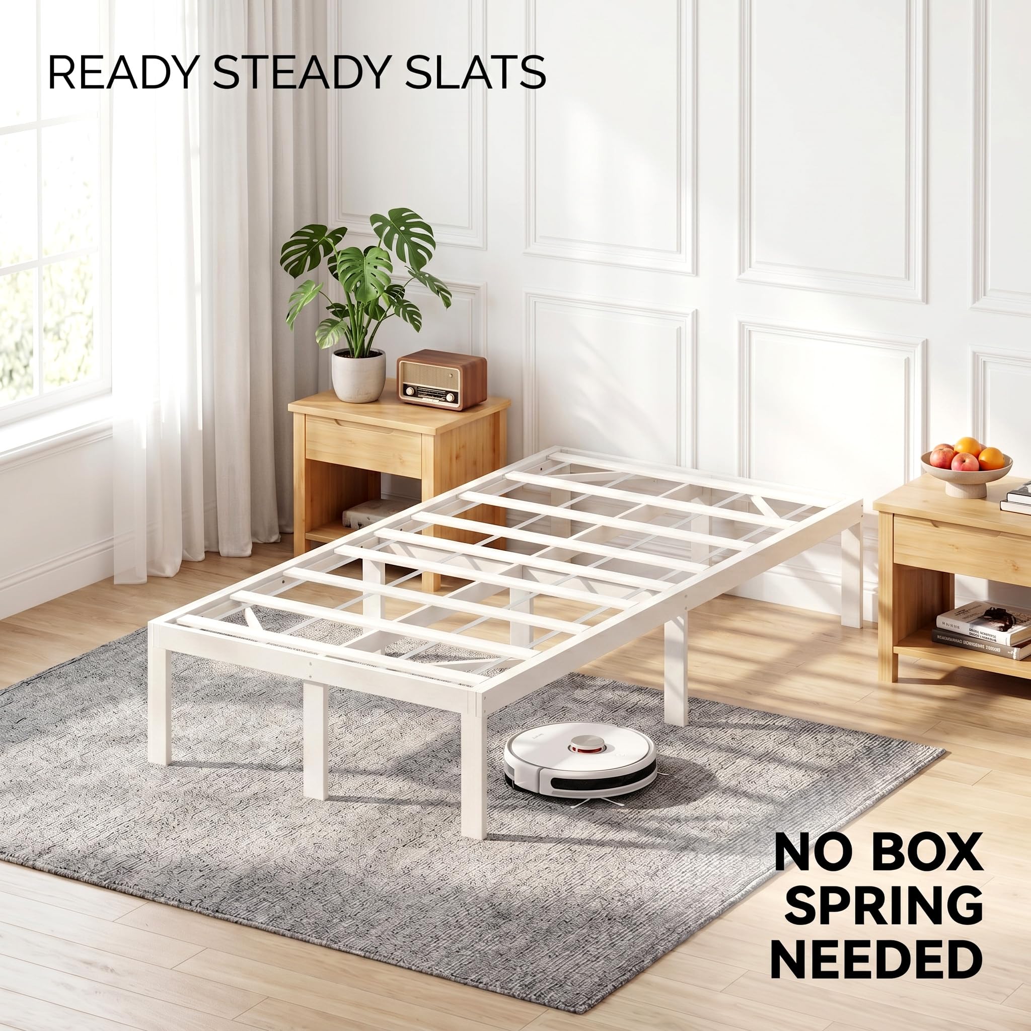Solid Wood King Bed Frames: 5 Picks That Last (2026) 1 BambooSync 14 Inch Bamboo Bed Frame Solid Wood Platform BedFrame — product photo