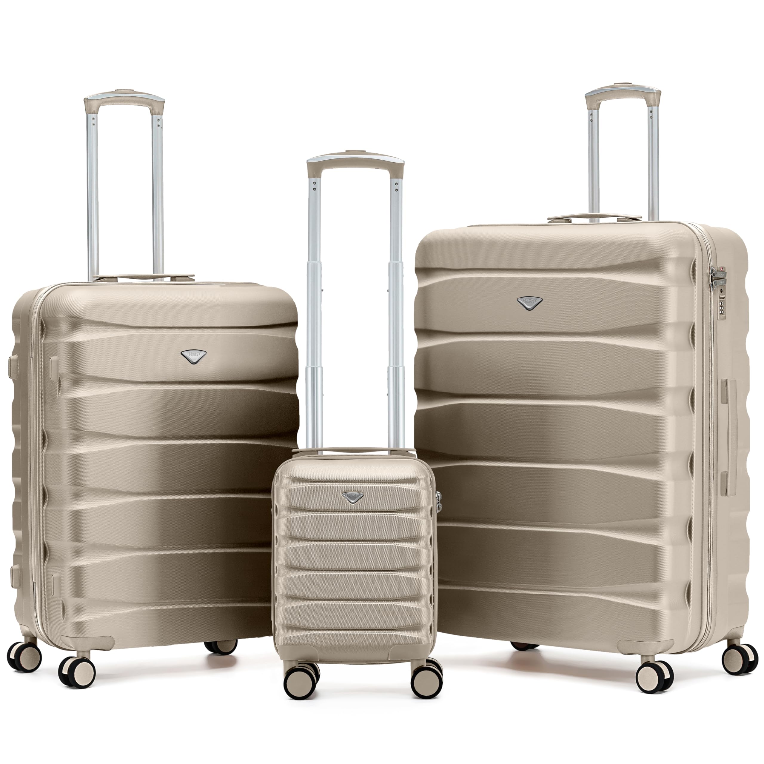 Flight Knight Underseat Cabin Suitcase 45x36x20cm | Free Hand Luggage for EasyJet & Wizz Air | Lightweight ABS Hard Shell with 8 Silent-Glide Spinner Wheels | Max Space Travel Bag — view 58