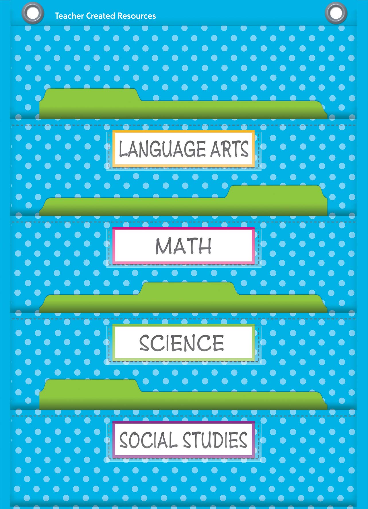 Teacher Created Resources Polka Dot Storage Pocket Chart - Image 3