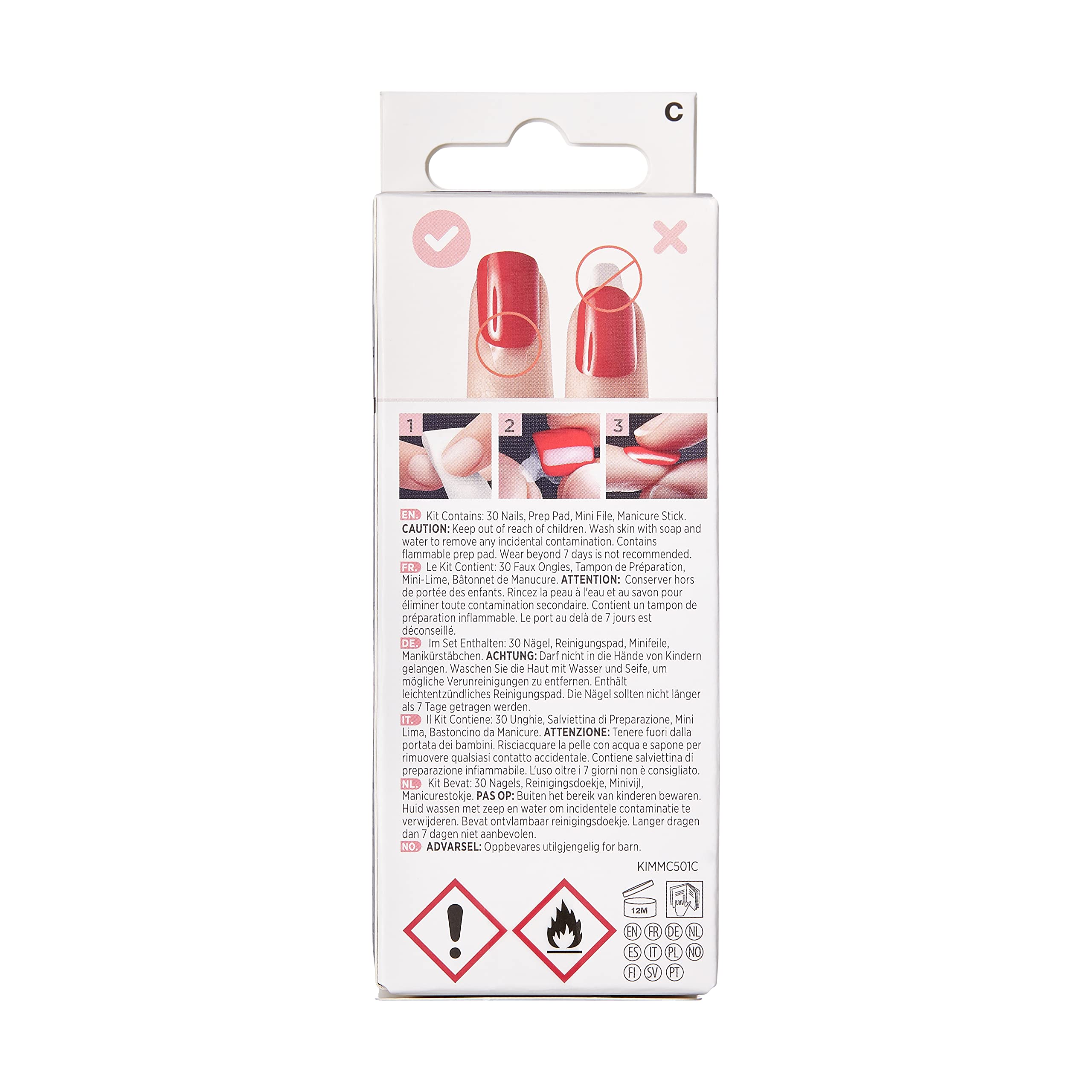 KISS imPRESS sztuczne paznokcie samoprzylepne Press-On Manicure, Daydream, 30 szt.