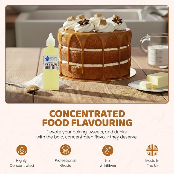 Baking Beauty and Beyond Concentrated Food Flavouring - Caramel (50ml) - 2