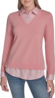 Womens Long Sleeve Button Up Collared SweaterSweater