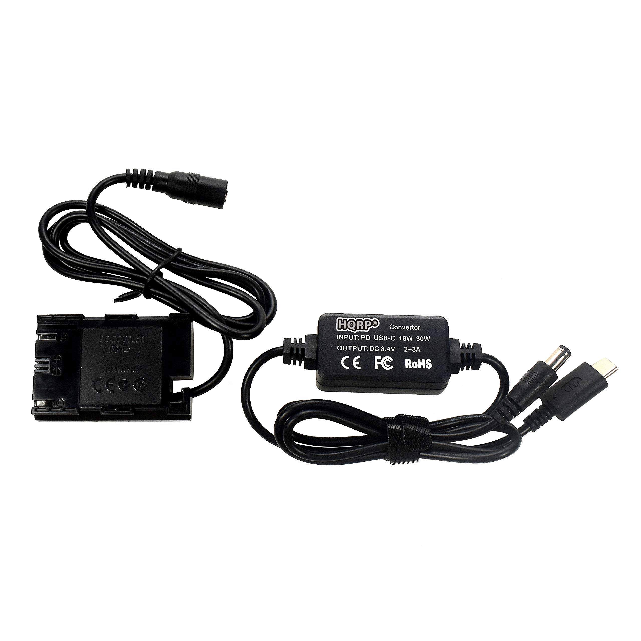 Amazon.com : HQRP USB-C DC Converter Compatible with Canon ACK-E6