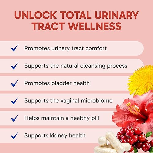 Miniatura 3 de Clinical Effects UT Support  Limpieza natural y apoyo a la salud del tracto urinario  píldoras de D-manosa, diente de león, hibisco y arándano para