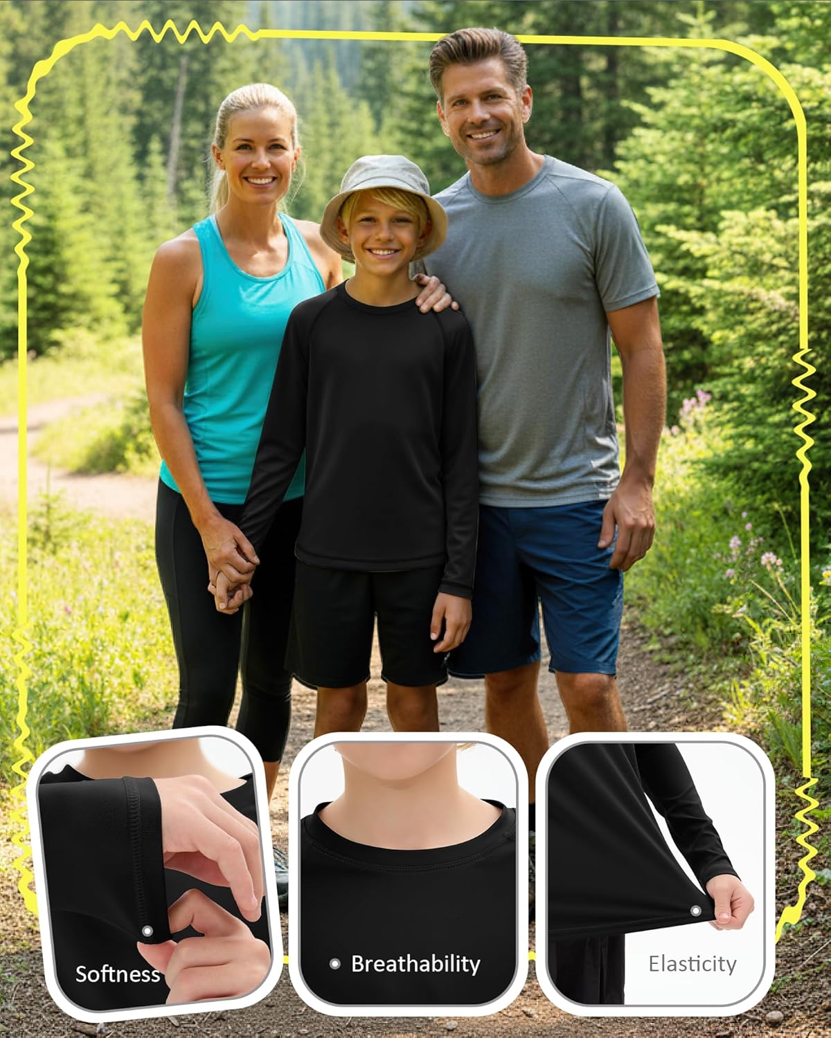 3 Pack Youth Boys' Compression Shirts Long Sleeve Athletic Undershirt Quick Dry Kids Base Layer for Baseball Soccer - Image 5