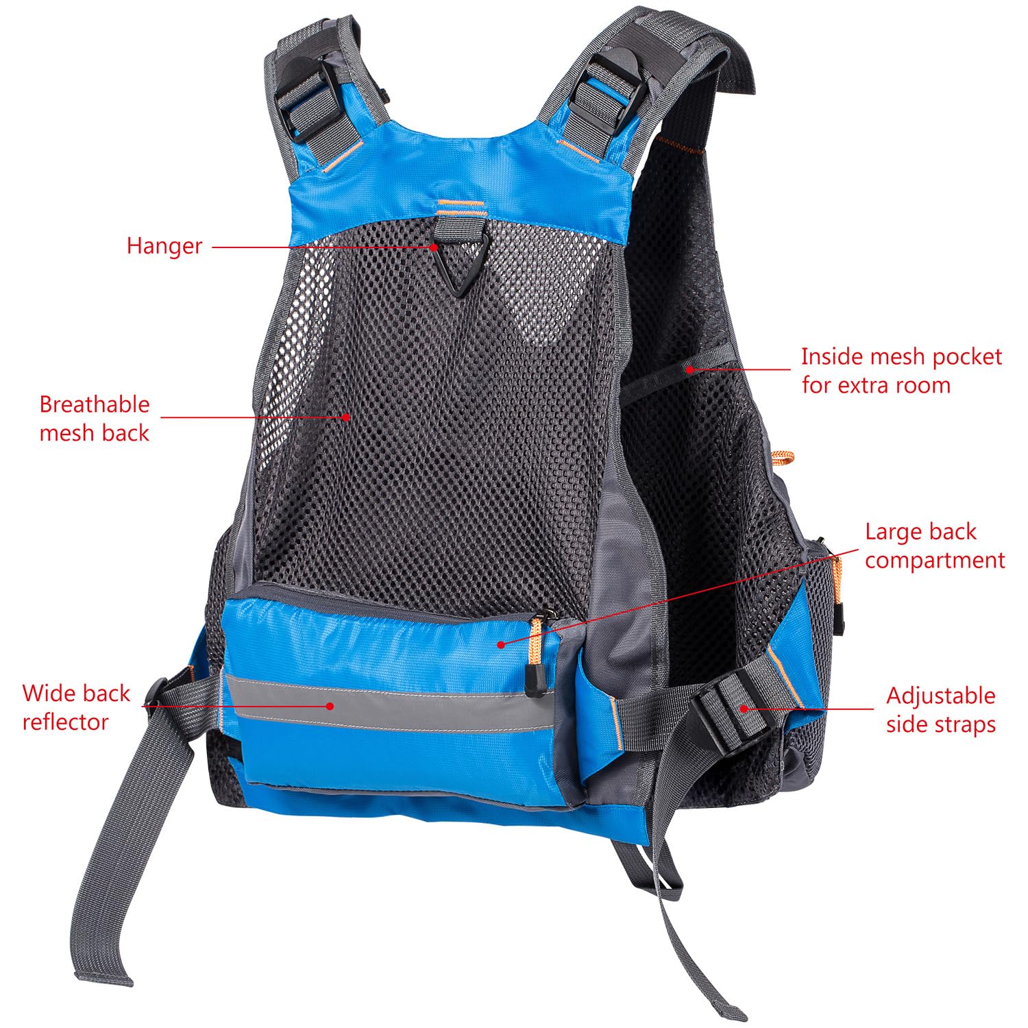 kayaking; or; trout; tops; bass; fly; primes; outdoor; vest; waistcoats; boys; father's; gift; mesh; fishing; youth; women; for; men; hunting