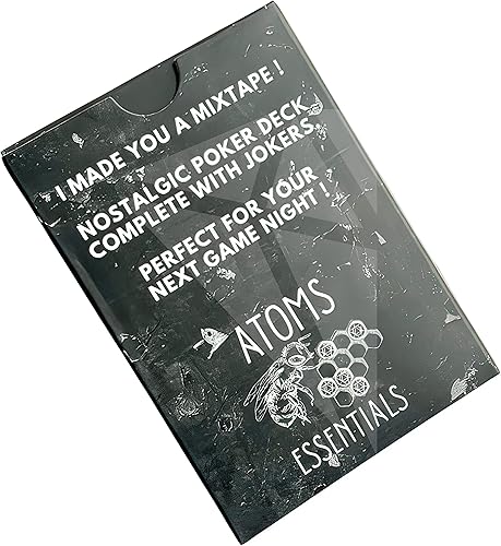 Miniatura 4 de ATOMS ESSENTIALS Mézclalo Cinta mixta de casete para jugar a las cartas Retro Deck Game Night para el amante de la música gran regalo