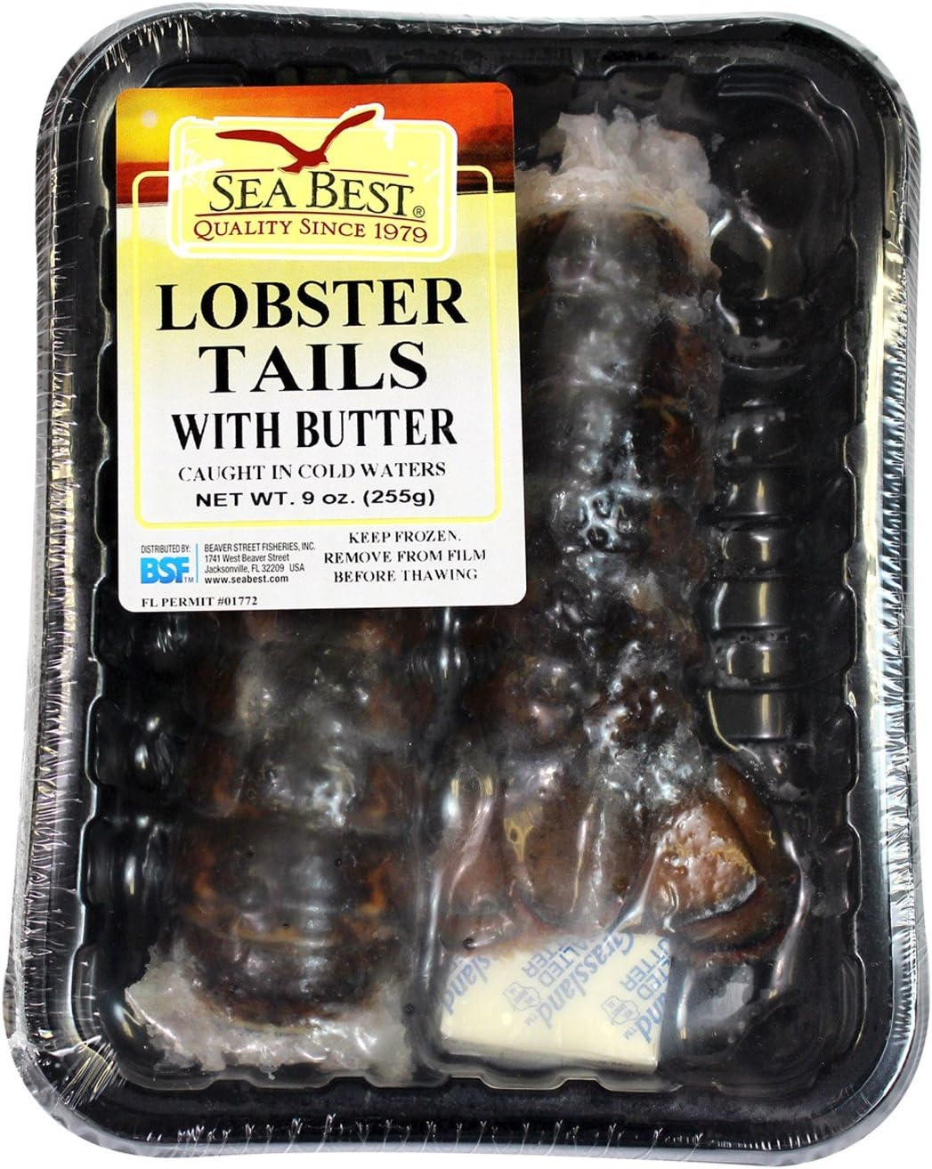 SEA BEST Lobster Tails with Butter, 9 Ounce