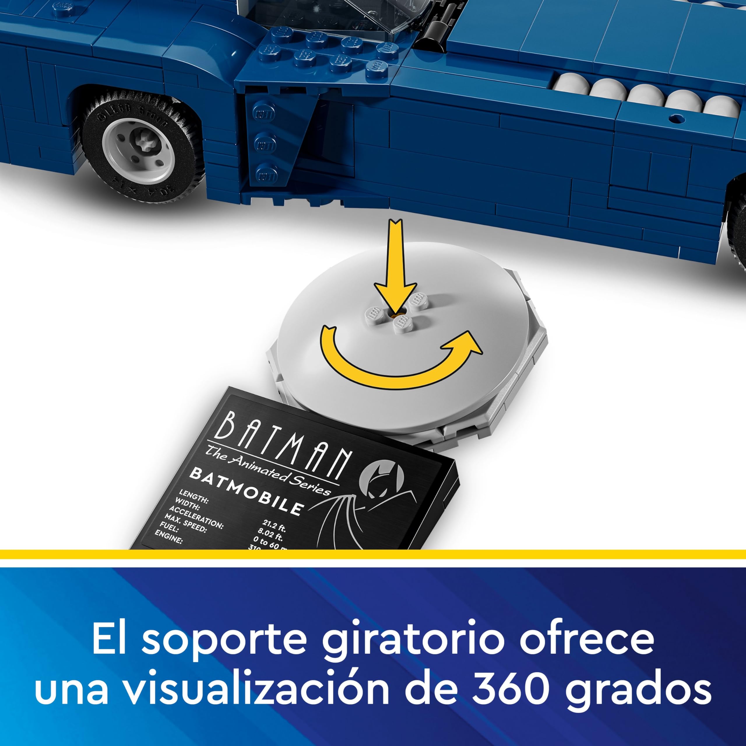 LEGO DC Batman Batman con Batmóvil vs. Harley Quinn y Mr. Freeze, Coche de Juguete de la Serie para Televisión y Minifiguras, Regalo para Niños y Niñas de 8 Años o Más 76274