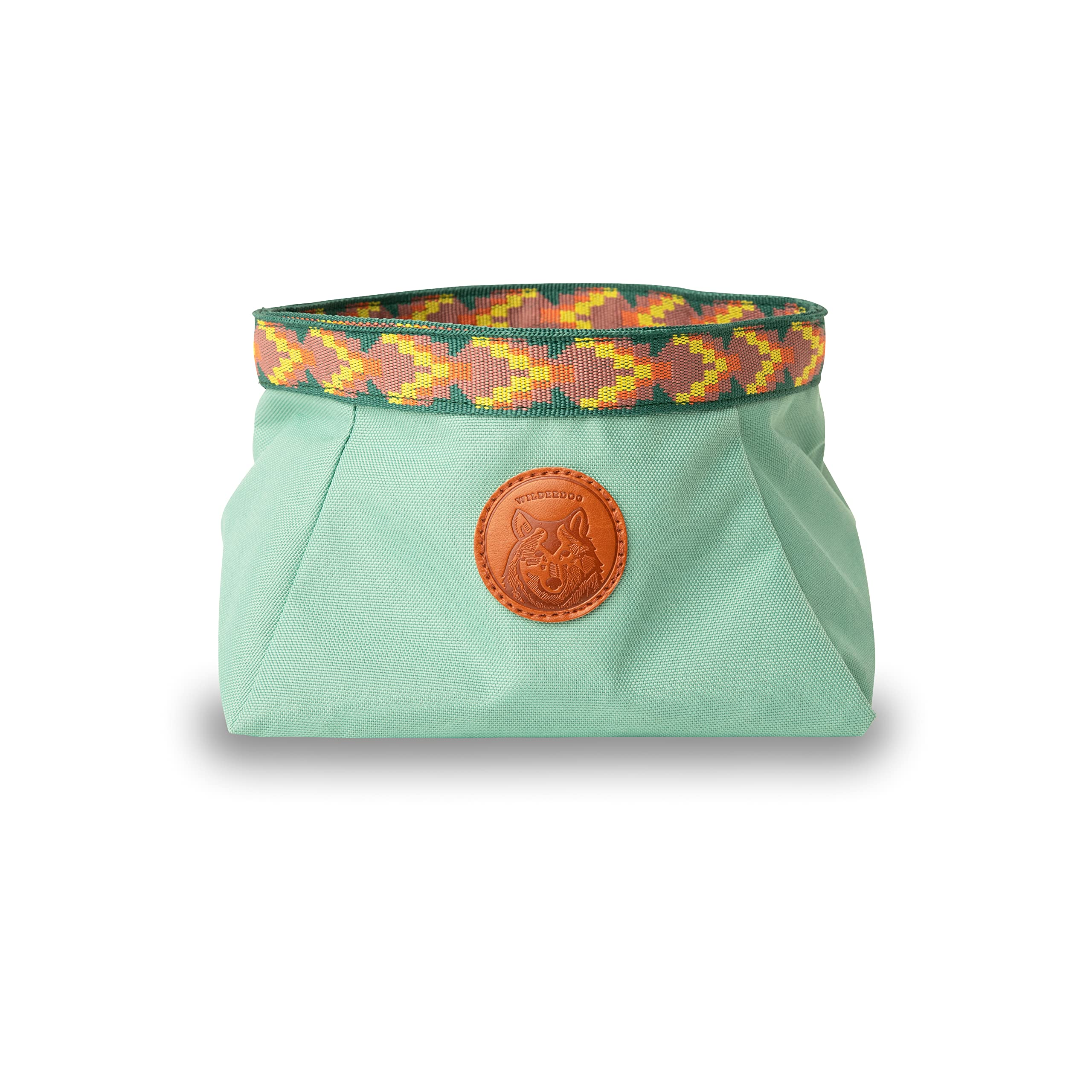 Wilderdog Backpacking Bowl - Holds Food & Water Up to 64oz - Seafoam