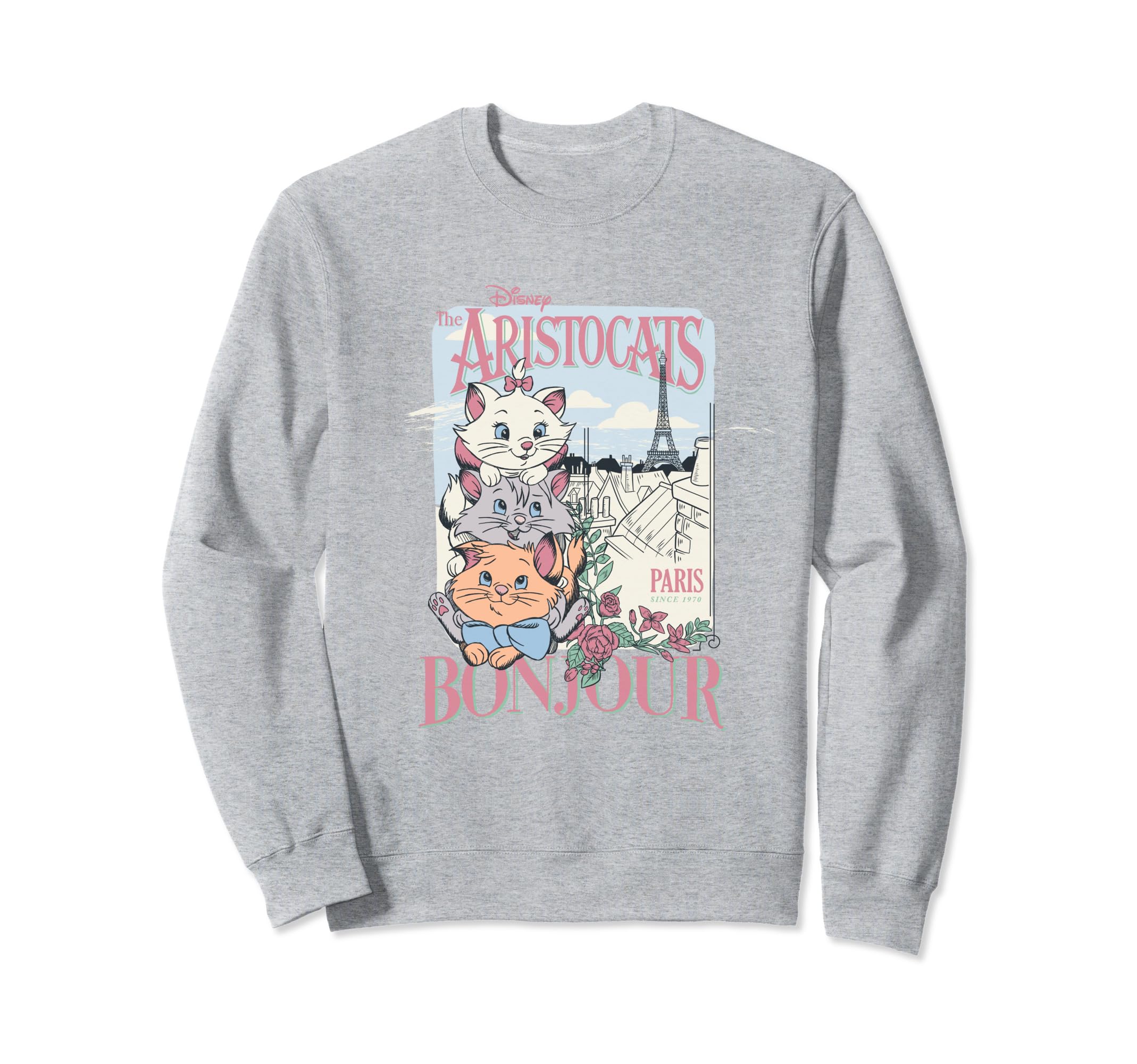 Disney The Aristocats Bonjour Paris Since 1979 Vintage Ad Sweatshirt