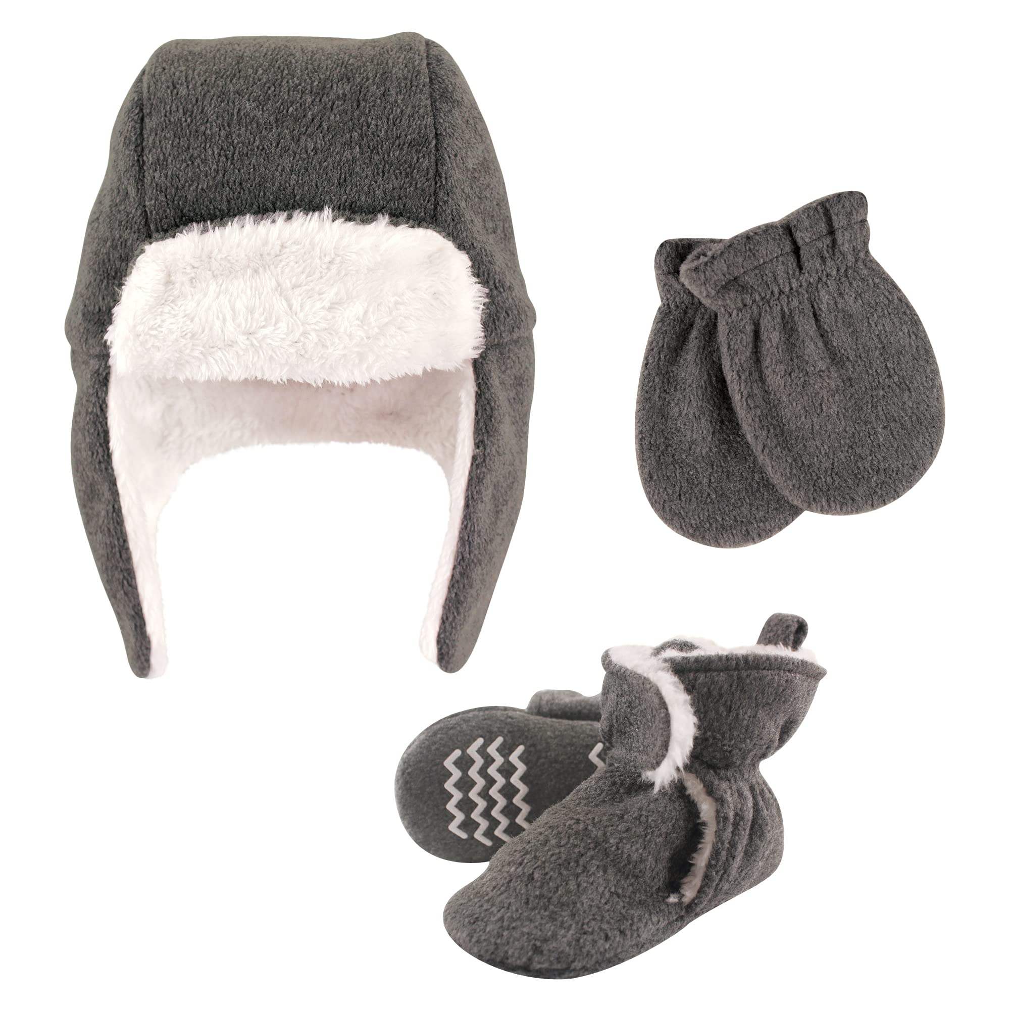 Girls' Trapper Hat, Mitten and Bootie Set