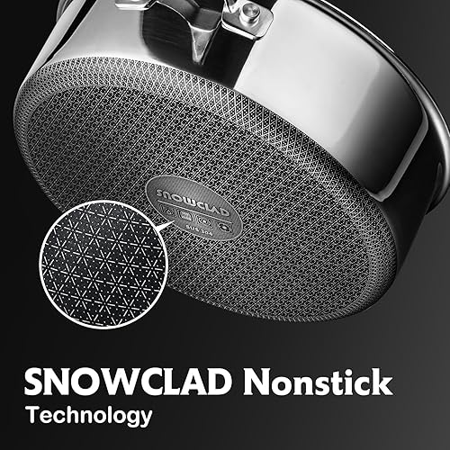 Miniatura 4 de Sartén híbrida antiadherente de 5 cuartos de galón, freidora de pollo, utensilios de cocina sin PFOA, sartenes de 12 pulgadas de profundidad con