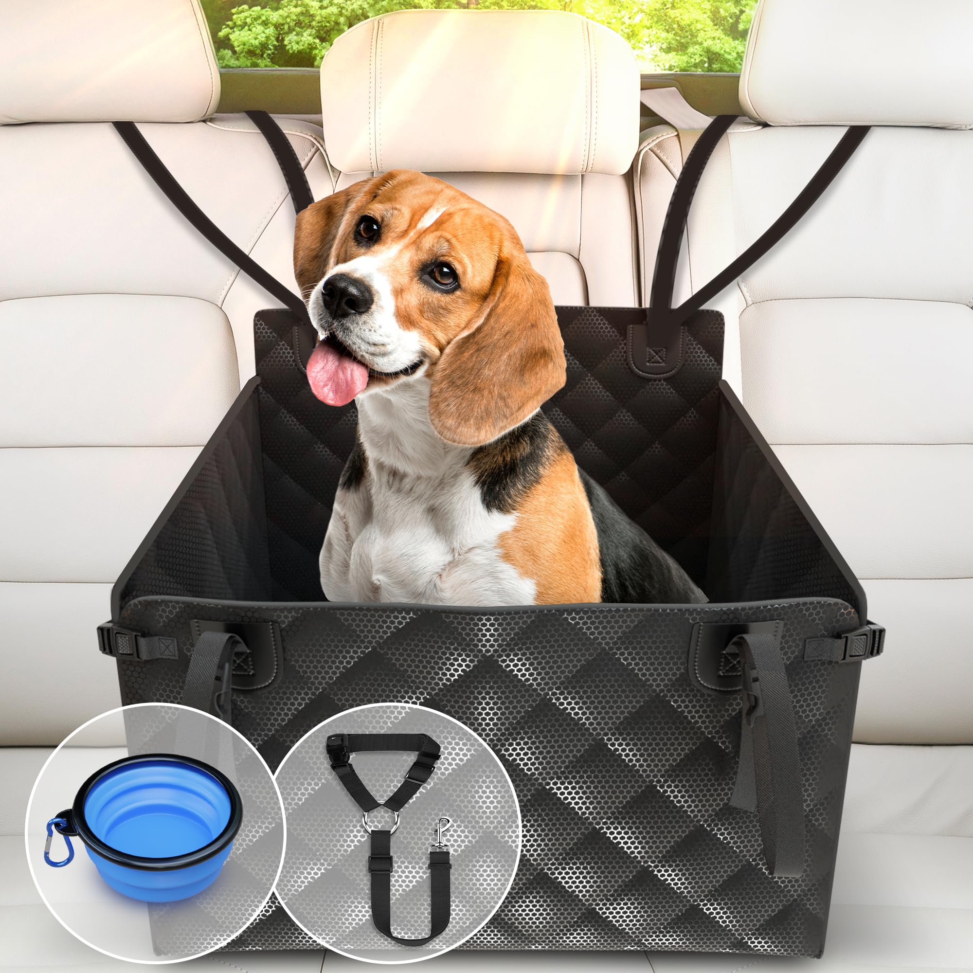 Dog Car Seat for Dogs Pet Car Seat Waterproof for Medium Large Dog