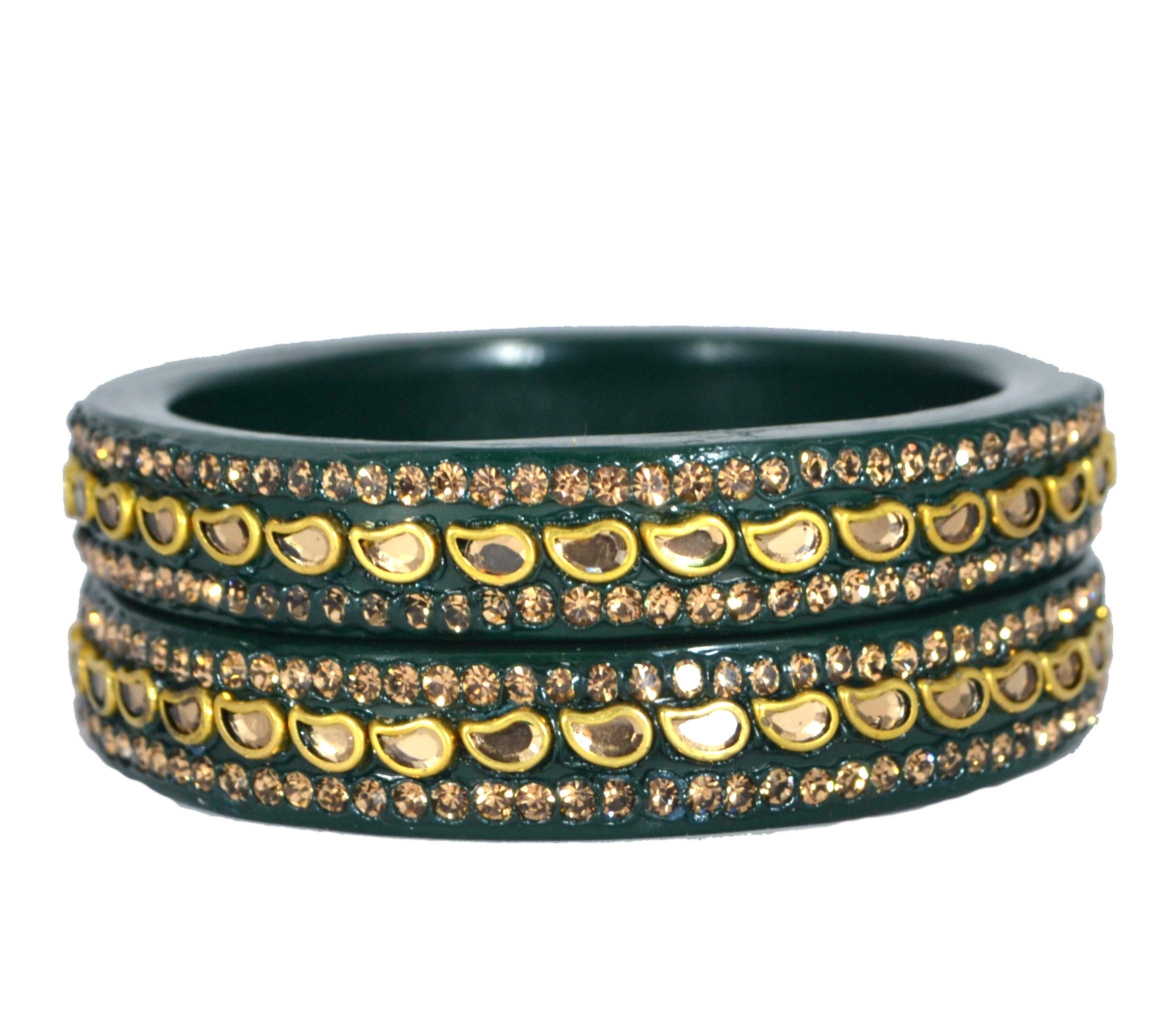KANGANAS Lac Bangles Rajasthani GREEN KADA Set (2.4) (B08VHNGGWD) Amazon Price History, Amazon Price Tracker