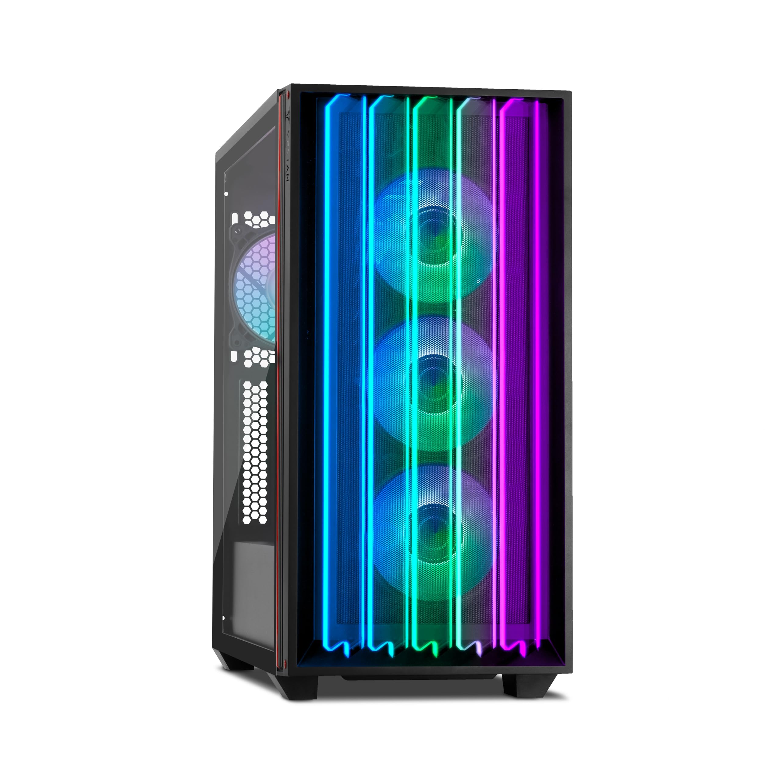 YEYIAN Gabinete Gamer Mirage S, Media Torre ATX, Vidrio Templado, USB 3.2 (YCM-APMIR-S1)
